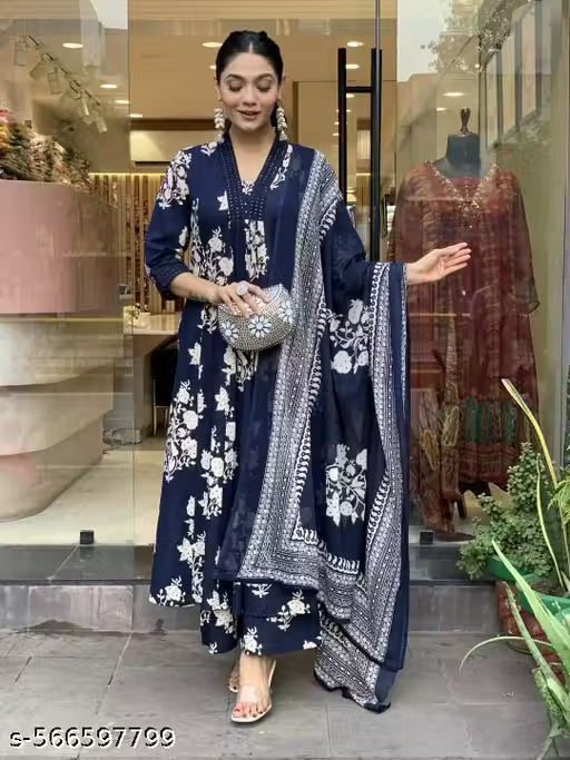 Anarkali Kurta and Pant Set