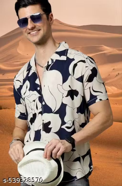 Mens Staylish Casual Lycra Shirt