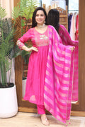 Banaras Mull chanderi pink 3pic