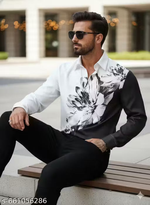 Men’s Stylish Printed full Sleeve Shirt