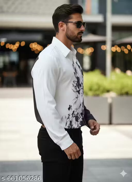 Men’s Stylish Printed full Sleeve Shirt