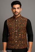 Printed Ethnic Jacket Nehru Koti Only Modi