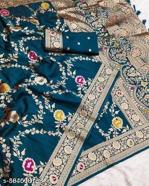 Soft Banarasi silk saree