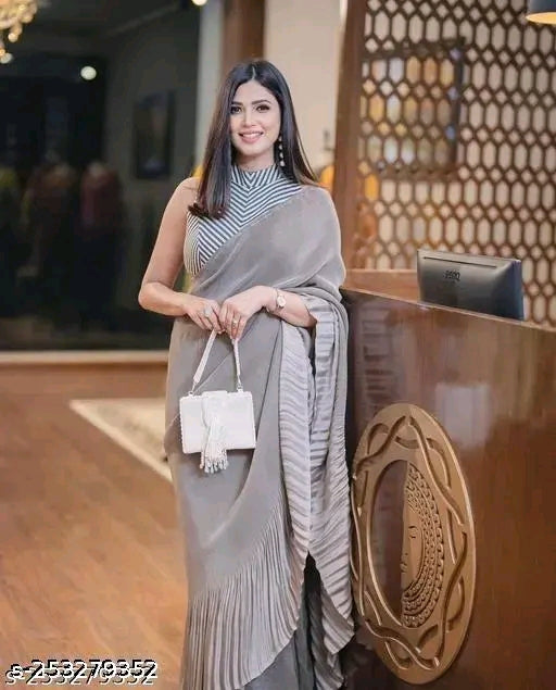 CRUSH SAREE FOR GIRLS