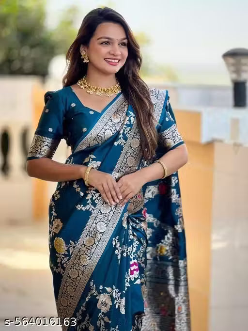 Soft Banarasi silk saree