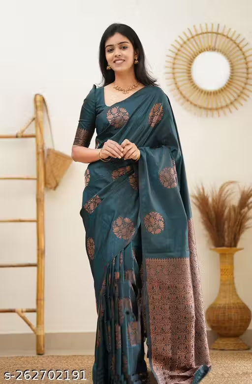 Designer Beautiful Banarasi Saree with Blouse