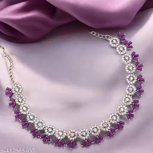 Trending Purple  Jewellery Set