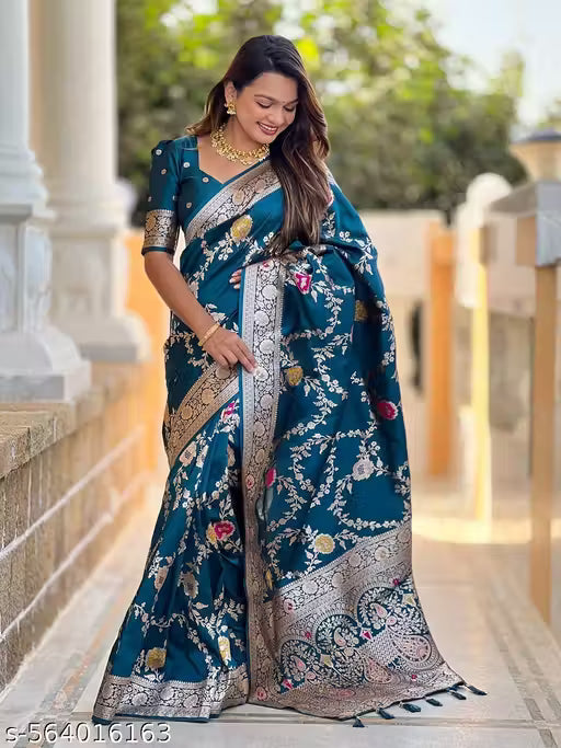 Soft Banarasi silk saree