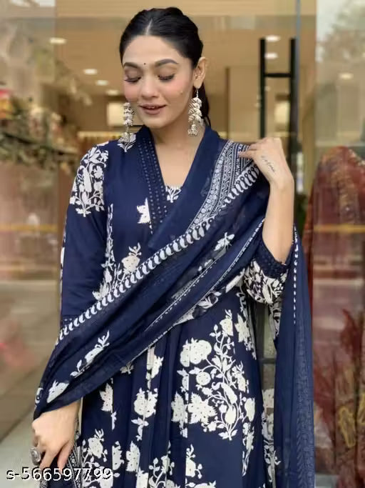 Anarkali Kurta and Pant Set