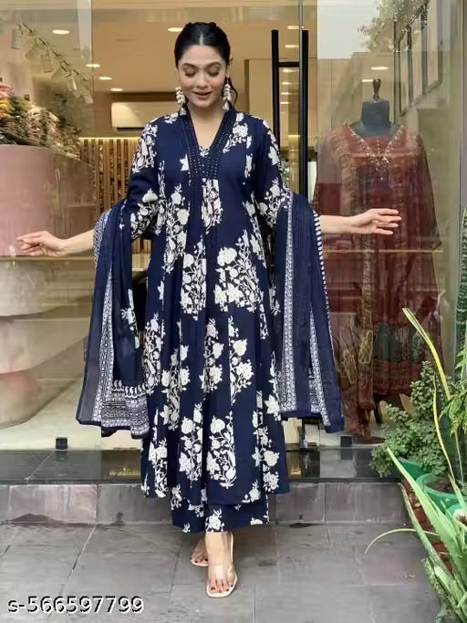 Anarkali Kurta and Pant Set