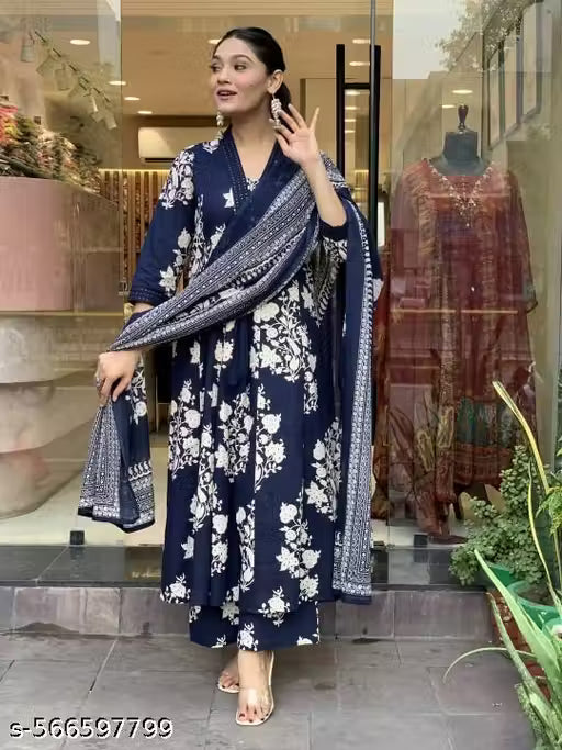 Anarkali Kurta and Pant Set